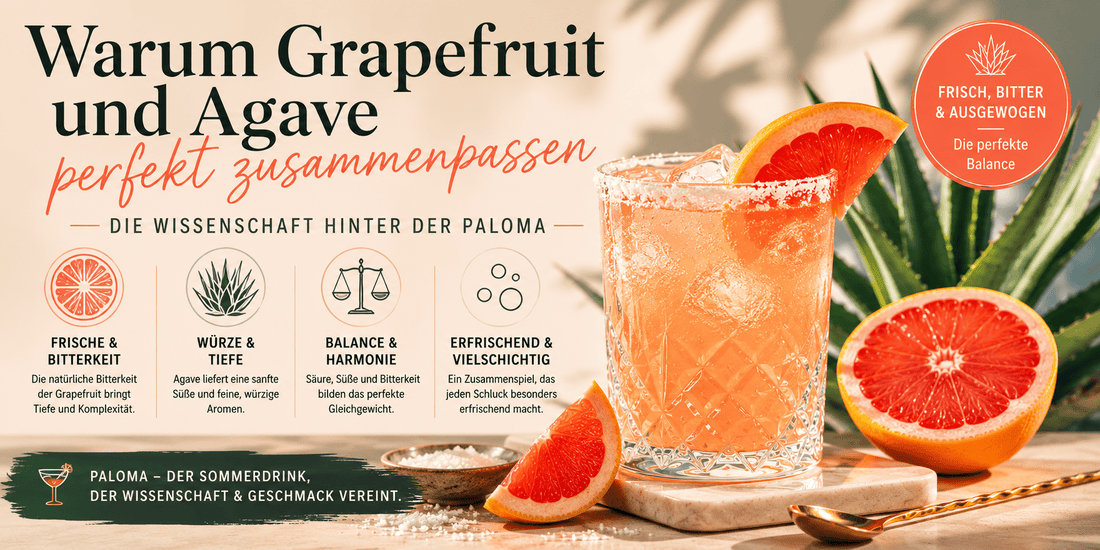 Warum Grapefruit und Agave perfekt zusammenpassen – Die Wissenschaft hinter der Paloma - Palömchen