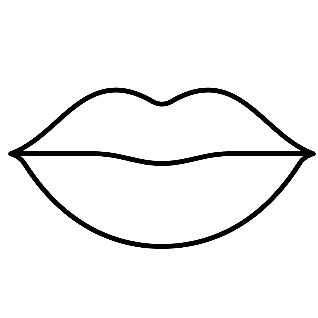 GRAFIK MUND TRANSPARENT SCHWARZ